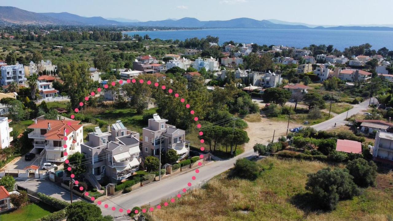 Helios: Charming Beach Home Next To Crystal Waters Néa Mákri المظهر الخارجي الصورة
